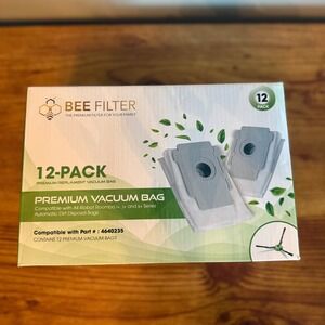 NEW Bee Filter Premium Replacement Vacuum Bags Compatible Part 4640235 12 Pack